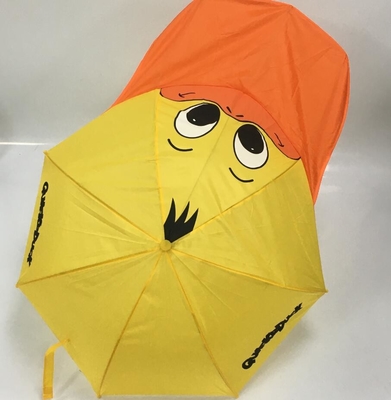 18-calowy ręczny otwarty uroczy parasol z kreskówkową kaczką Wodoodporny poliester