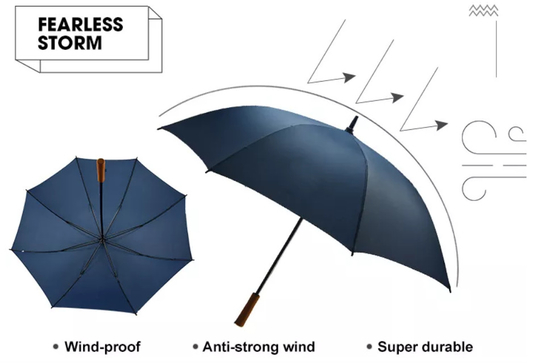 Wiatroodporny parasol z włókna szklanego 30 &quot;60&quot; Pongee Sublimation Umbrella Auto Open