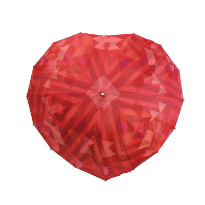 kreatywny podwójny warstwy specjalne parasole ślubne serce Custom Size Heart Shape Fiberglass Wedding Parasole dla Oblubienicy