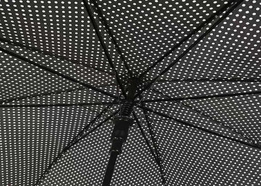 Prosty automatyczny parasol otwarty w stylu retro Okrągły punkt fali dla kobiet