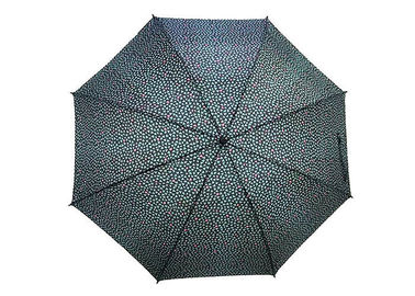 Wytrzymałość 23-calowy automatyczny parasol w sztyfcie z nadrukowaną modną czarną ramą