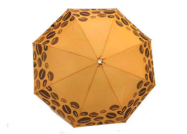 Pomarańczowy lekki składany parasol aluminiowy Instrukcja Otwórz Zamknij 21 cali