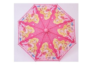 Auto Girls Kids Różowy parasol 8 mm Metalowy wałek o długości 70 cm z plastikowym kubkiem