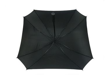 Czarne promocyjne parasole w kształcie kwadratu z logo Pongee Silk Screen