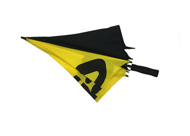 Pongee Czarno-żółte promocyjne parasole golfowe Anti UV Total Lenght 101cm