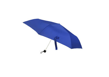 Dostosowana niebieska składana parasolka Super lekka rama aluminiowa z tkaniny pongee