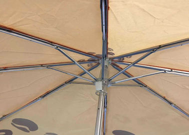 Mocny mini trzykrotnie składany parasol, składany parasol golfowy Indywidualny projekt