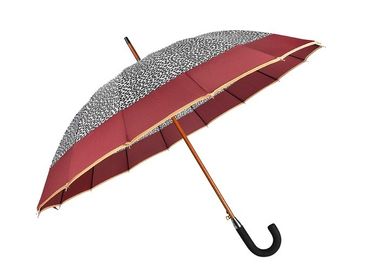 Automatyczne niestandardowe parasole promocyjne 16 żeber 25 cali drewniany wał