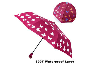 Automatyczny, lekki parasol podróżny Sitodruk Kolorowy 3-krotnie