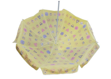 Kompaktowy duży promocyjny żółty parasol plażowy, spersonalizowany parasol plażowy