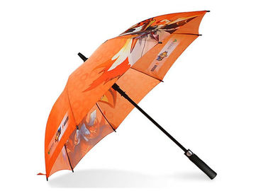 Mocne wiatroodporne parasole golfowe Dostosowane logo Druk termotransferowy