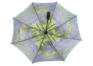 Mały cyfrowy drukowany automatyczny parasol golfowy, wytrzymały parasol golfowy Uchwyt EVA