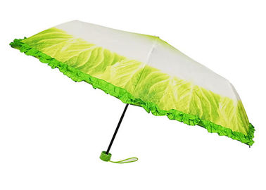 21-calowy automatyczny parasol podróżny Kapusta Trwały, składany 3-częściowy parasol
