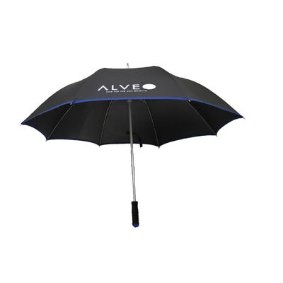 Automatycznie otwarty parasol golfowy 27 &quot;× 8K z aluminiowym trzpieniem