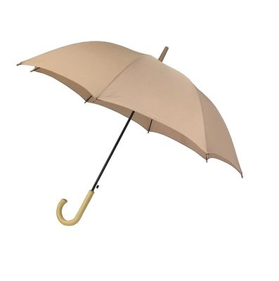 Gorący sprzedawanie żeber U Metalowy trzonek Klasyczny parasol drewniany uchwyt