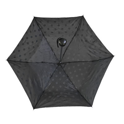 Zewnętrzne metalowe żebra Dostosowany składany parasol poliestrowy