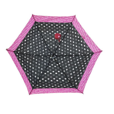 21-calowy składany parasol z różowej krawędzi z włókna szklanego