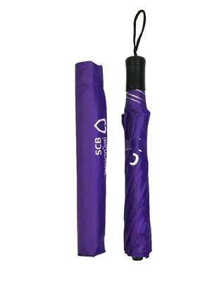 Hurtownia plastikowego prostego uchwytu SilkLogo Kompaktowy 2-krotny parasol