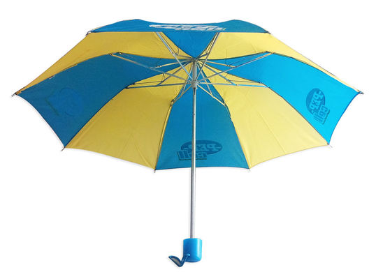 Wodoodporny, wiatroodporny składany parasol z metalowym trzonkiem 8 mm