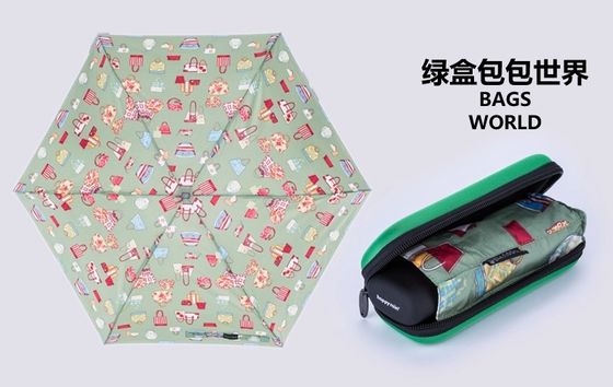 Mały wodoodporny składany parasol dla kobiet