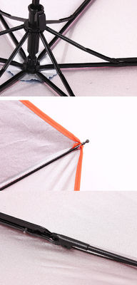 Zmieniający kolor 3-krotny parasol z metalowym trzonkiem 8 mm