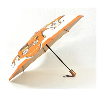 Składany parasol Pongee Hermes 23 &quot;* 8K z aluminiowym trzonkiem