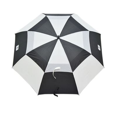 Wiatroodporne parasole golfowe z ręczną metalową ramą z prostym uchwytem
