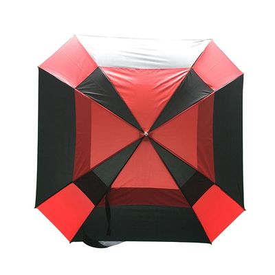 Wiatroodporne parasole golfowe z ręczną metalową ramą z prostym uchwytem