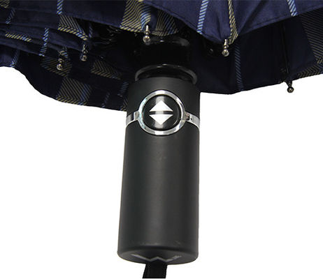 Wzór w kratkę Trzy składane parasole Automatyczne otwieranie i zamykanie dla mężczyzn