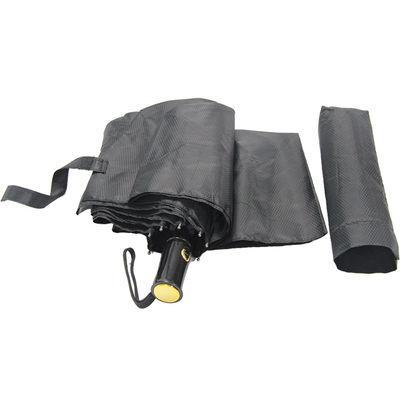 8mm metalowy wałek 3 składany parasol w kolorze czarnym wiatroodporny automatyczny otwarty zamykany