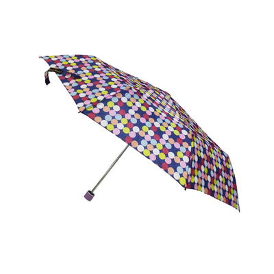 Odporny na promieniowanie UV druk cyfrowy w kropki 3-krotny parasol dla kobiet