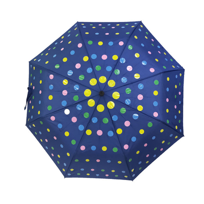 Fantastyczny 3 składany parasol zmieniający kolor Pongee