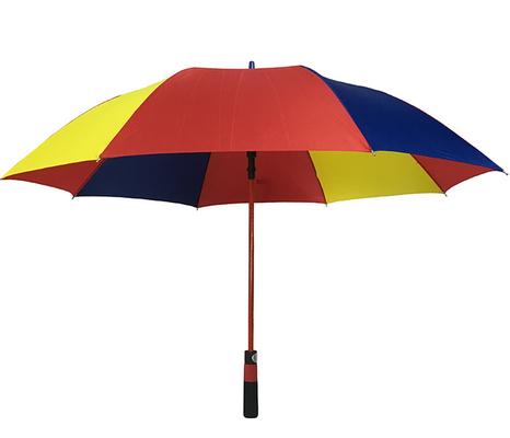 130cm 190T parasol w kolorze tęczy Pongee z żebrami z włókna szklanego