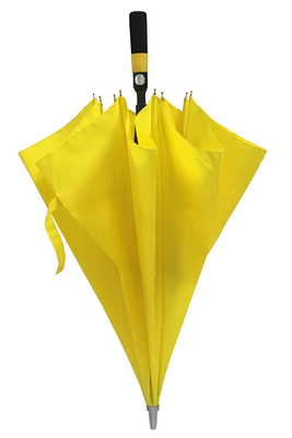 Żółty kolor Wał z włókna szklanego Pongee Duży rozmiar Parasol golfowy dla mężczyzn