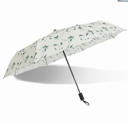 Składany ręczny parasol 190T Pongee z żebrami z włókna szklanego