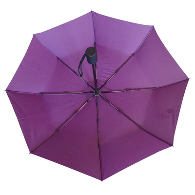 Wiatroodporna tkanina Pongee Składana mini parasolka z ramą z włókna szklanego
