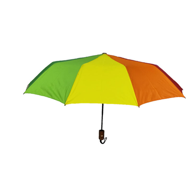 BSCI Rainbow Color Poliester 190T Kompaktowe damskie składane parasole do podróży