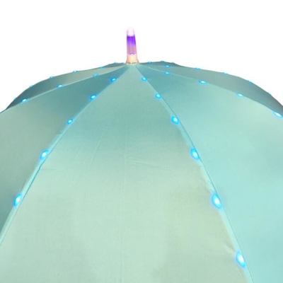Średnica 80 CM Ręczny otwarty parasol LED Pongee dla dzieci