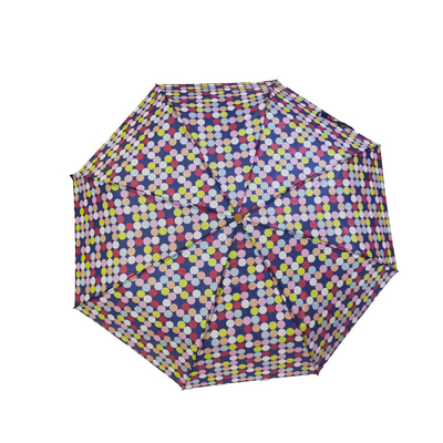 Ręczny, otwarty, kompaktowy parasol Pongee 190T z drewnianą rączką