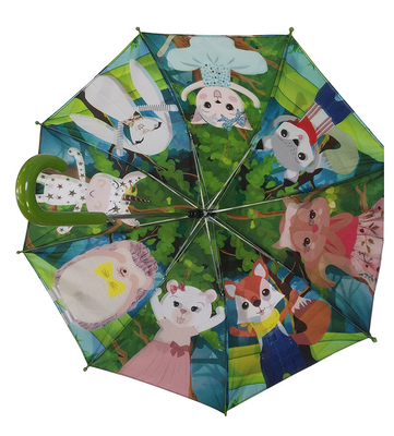 Mała metalowa rama Pongee Dwuwarstwowy parasol dla dzieci