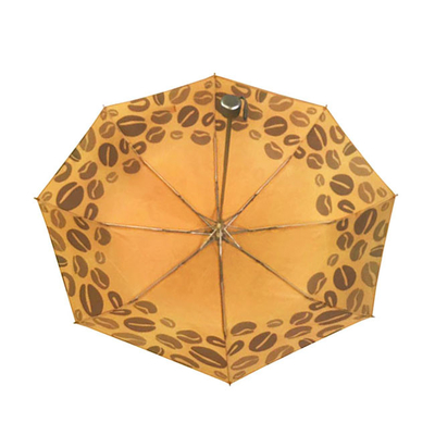 SGS Kompaktowy przenośny poliestrowy 190T 3 składany parasol UV z niestandardowym logo