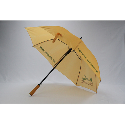 Promocyjny automatyczny parasol golfowy z prostym drewnianym uchwytem