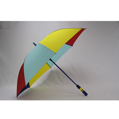 BSCI Pongee Fabric Trzy kolory Wspólne kolorowe parasole golfowe