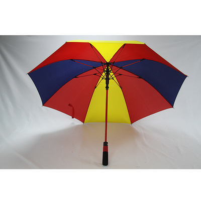 BSCI Pongee Fabric Trzy kolory Wspólne kolorowe parasole golfowe