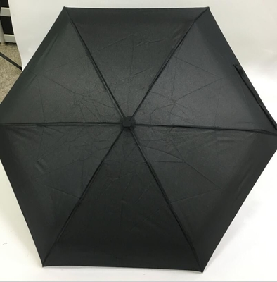 190T Pongee 5-krotnie mały parasol kieszonkowy 19''X6k z aluminiową ramą