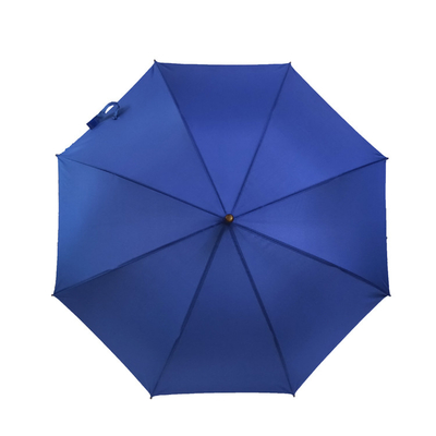 SGS Wiatroodporny parasol promocyjny w jednolitym kolorze z drewnianym uchwytem