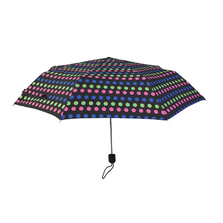 Ręczny otwarty parasol pongee 3 składany z torbą na ramię