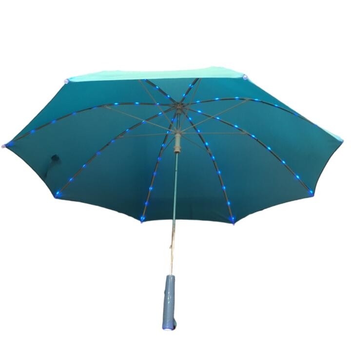 Średnica 80 CM Ręczny otwarty parasol LED Pongee dla dzieci