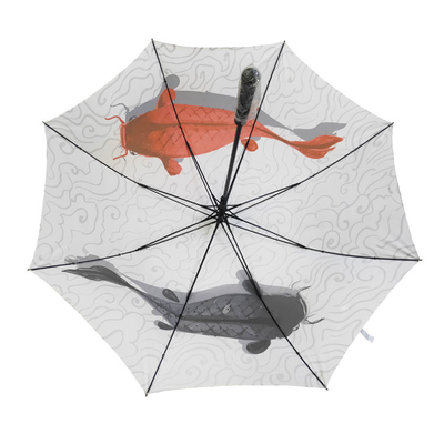 Fish 62/68/72 Cal Duży wiatroodporny parasol Podwójny baldachim wentylowany