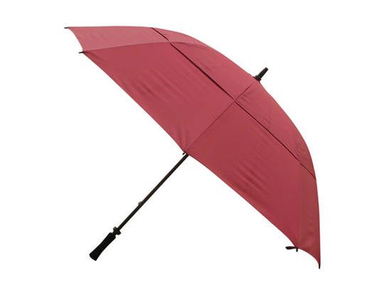 Dostosowane logo Wiatroodporny parasol golfowy z włókna szklanego Podwójny baldachim